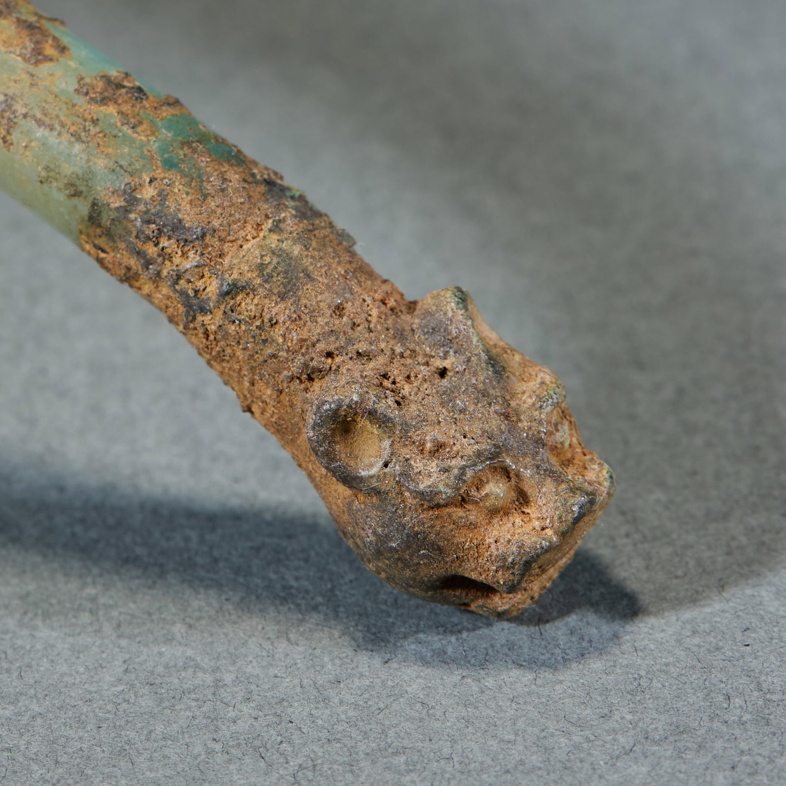 Jade Handled Gilt Openwork Incense Spoon - 3