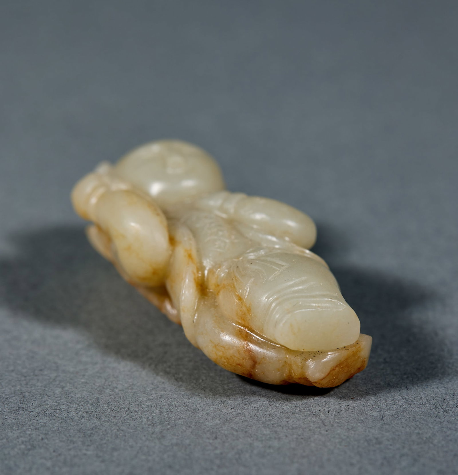 Hetian Jade Lotus Boy - 6