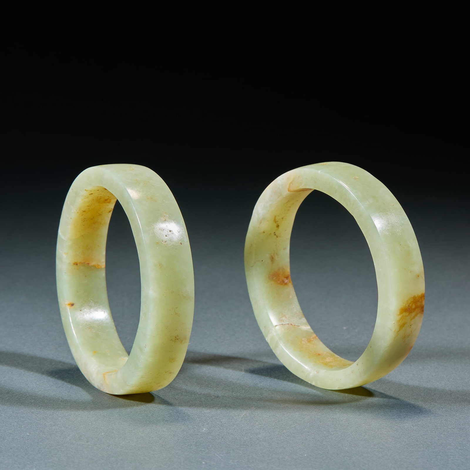 Jade Bangle, A Pair - 2