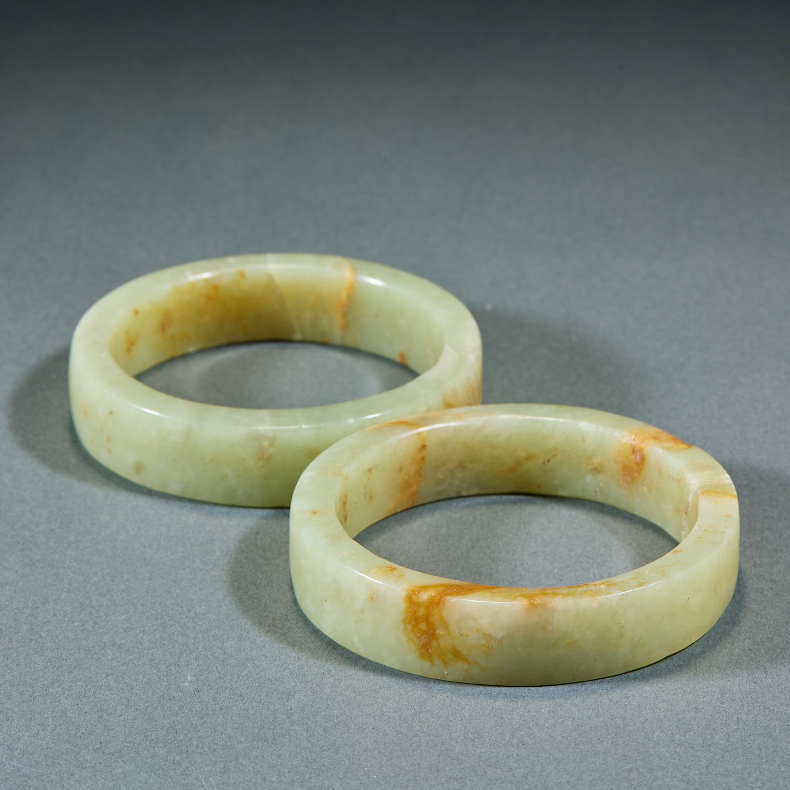 Jade Bangle, A Pair - 5