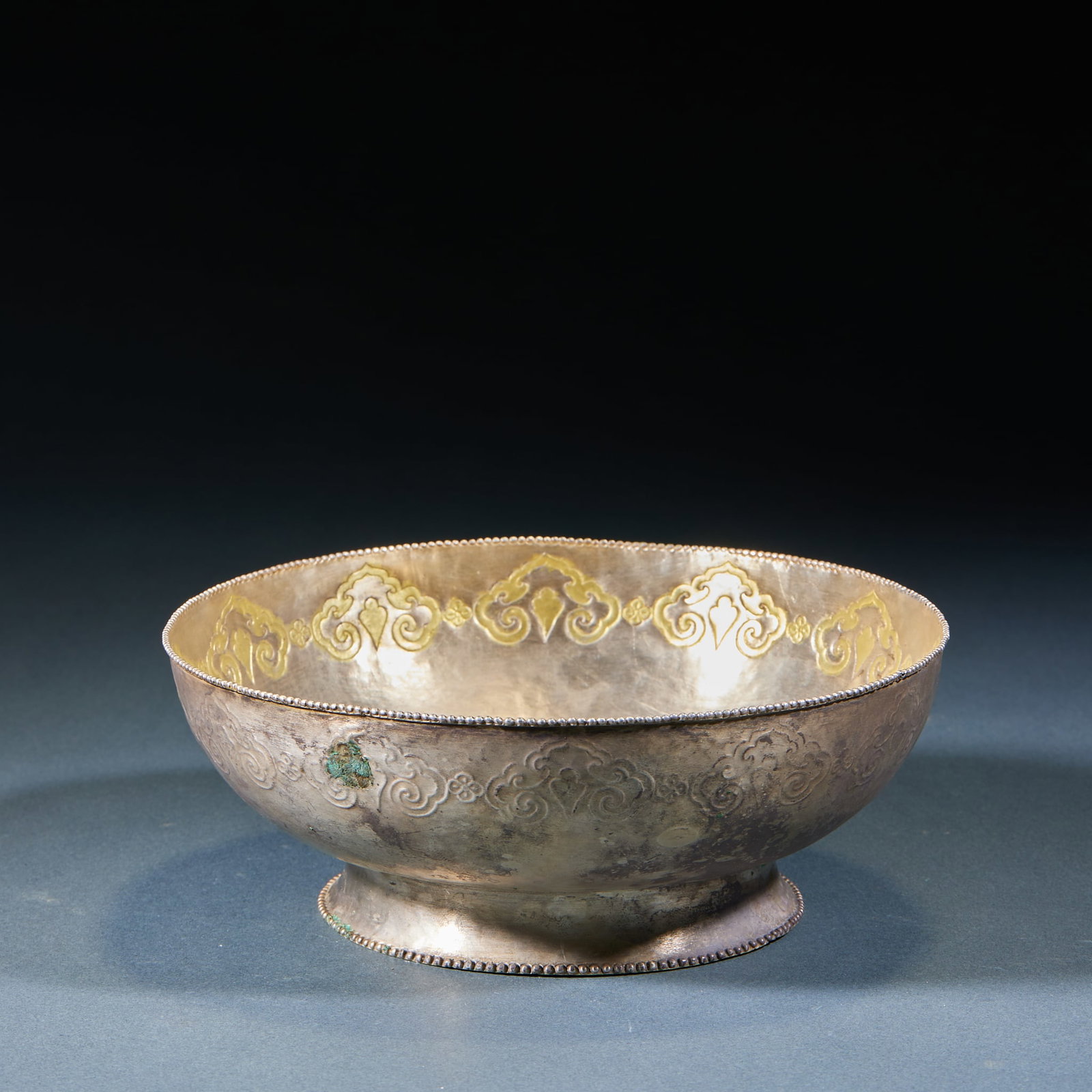 Gilt Silver Dragon Pattern Bowl - 2