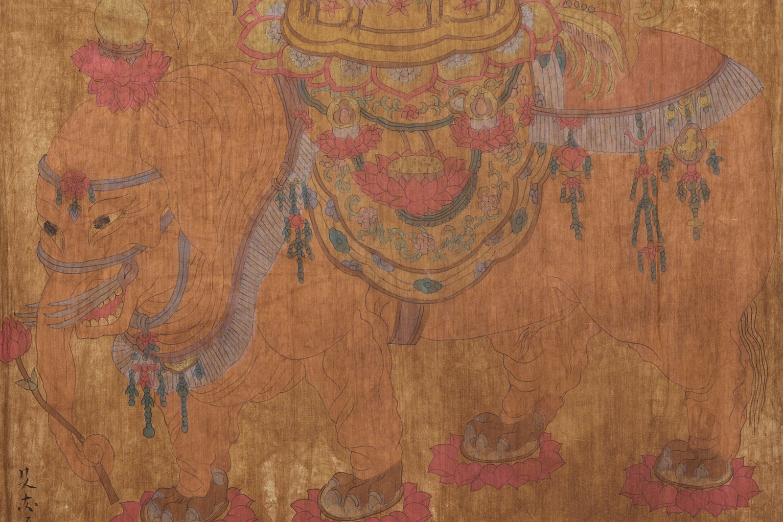 Khitan Script Samantabhadra Hanging Banner - 5