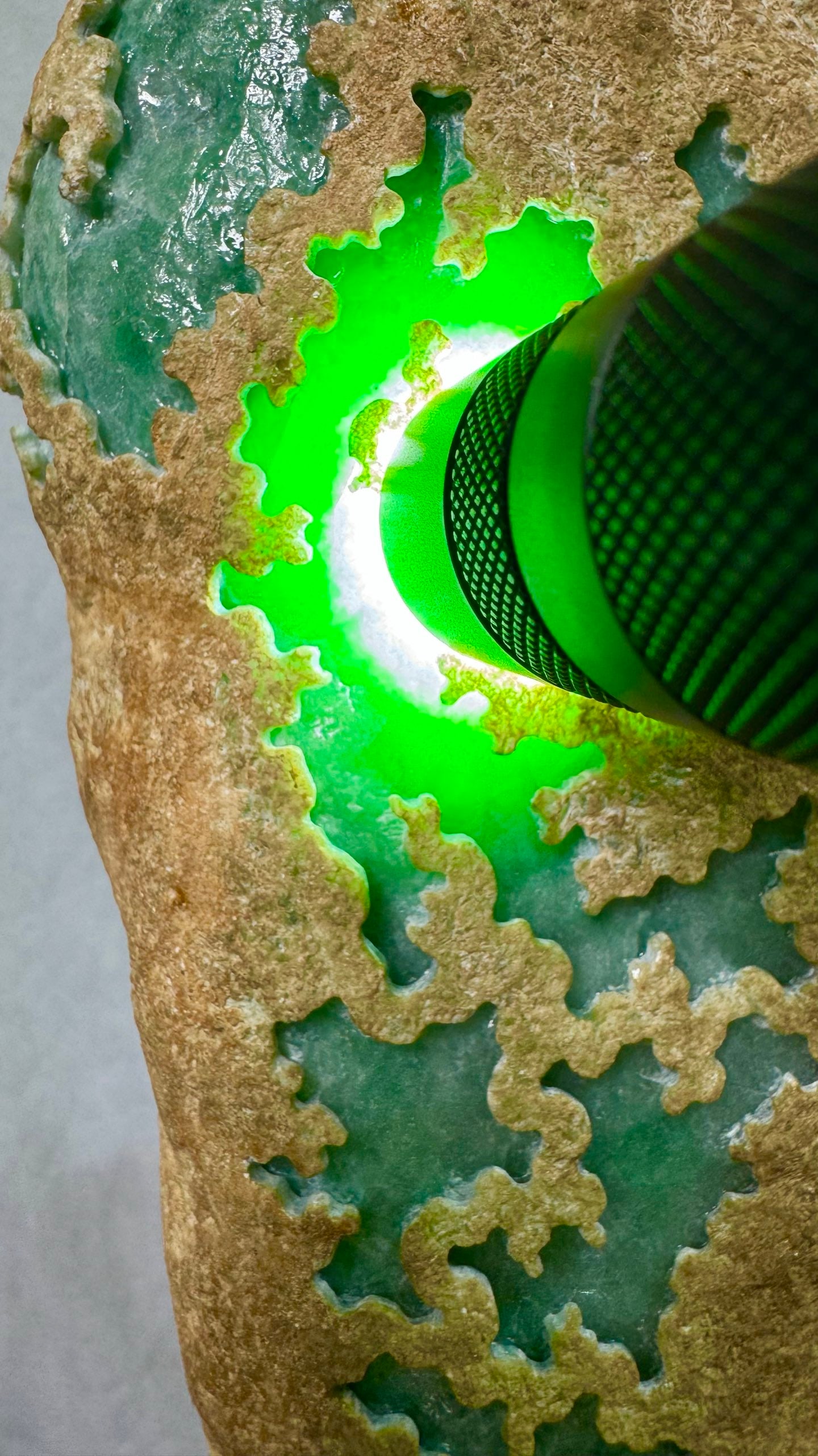 Jadeite Rough Stone With Certificate - 6