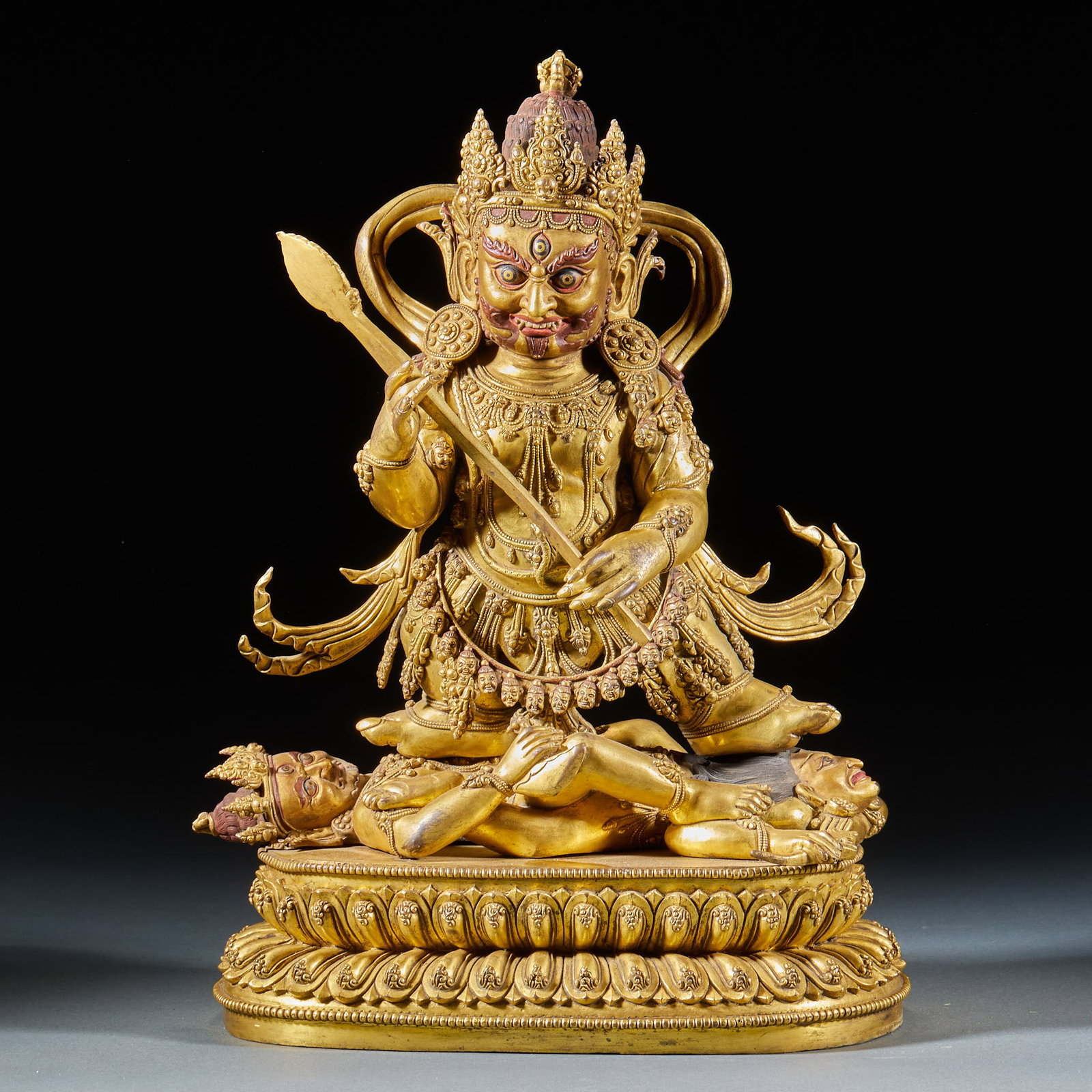 Gilt-bronze Statue of Mahakala (1 of 12)