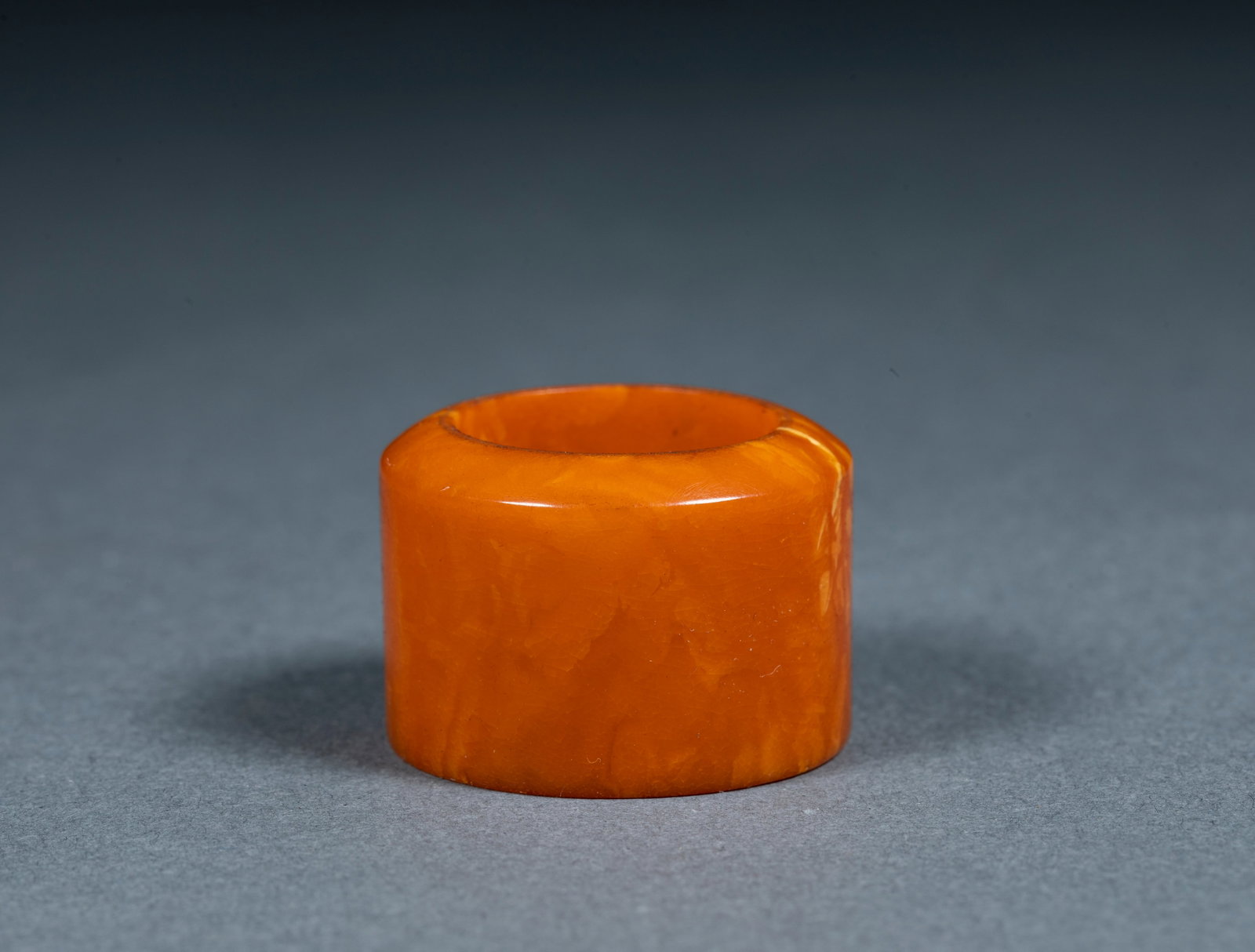 Amber Thumb Ring with Box - 7
