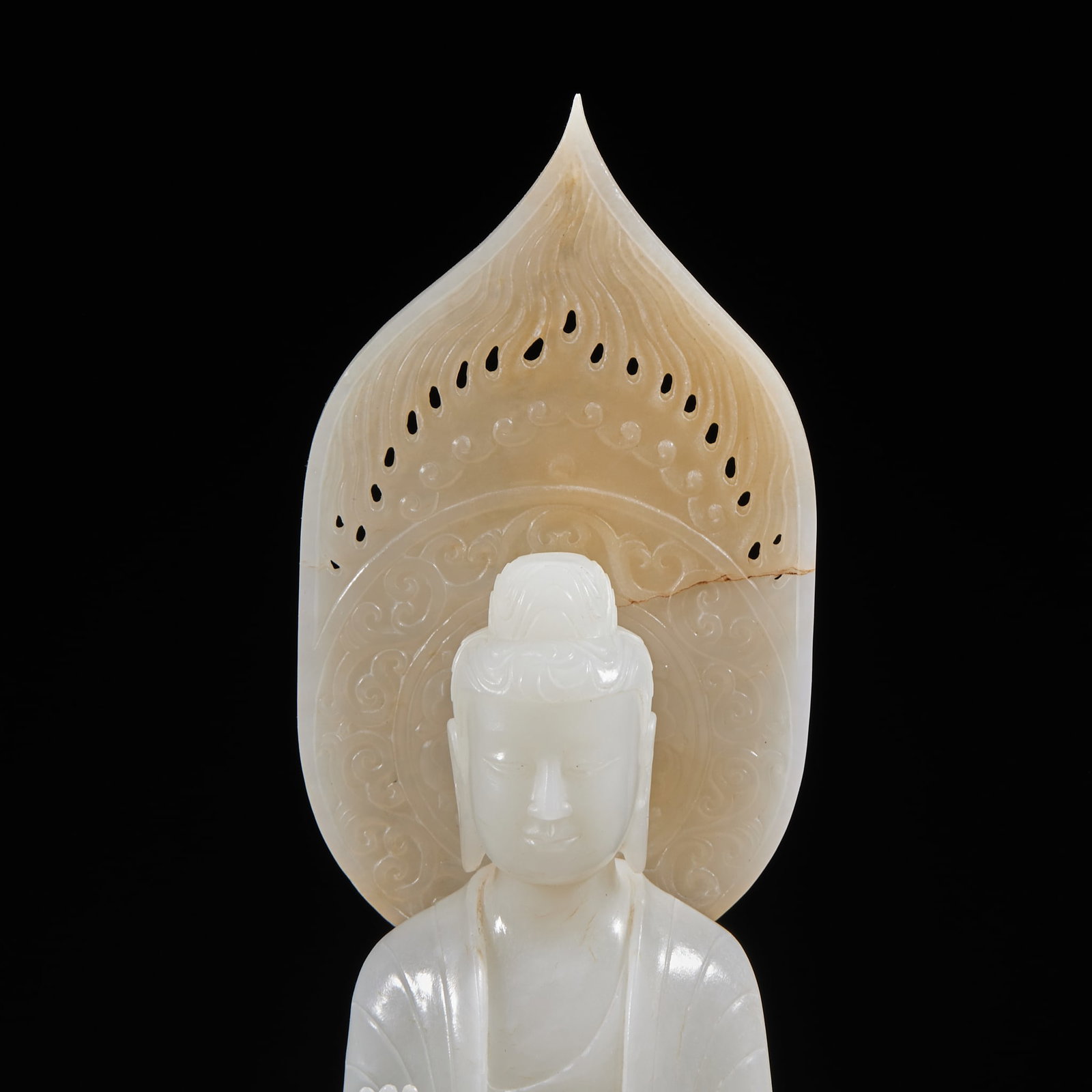 Hetian Jade Buddha Statue - 2
