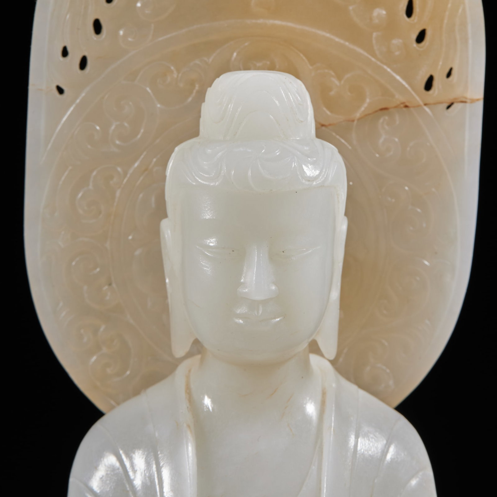 Hetian Jade Buddha Statue - 3