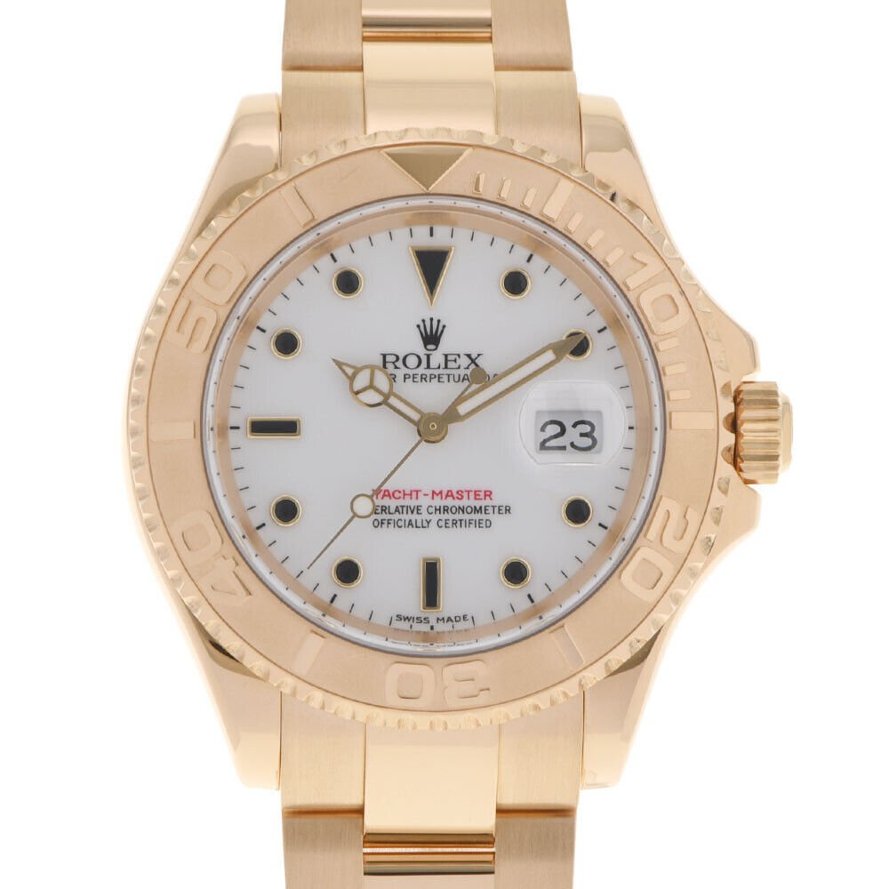 Rolex Yacht-Master 16628 White Dial Automatic Yellow Gold Men's Watch: Condition:Pre-ownedBrand / manufacturer : RolexProduct name :Rolex Yacht-Master 16628 White Dial Automatic Yellow Gold Men's WatchPart no : 16628Material : YGProduct rank : Second-hand goodsArm Around