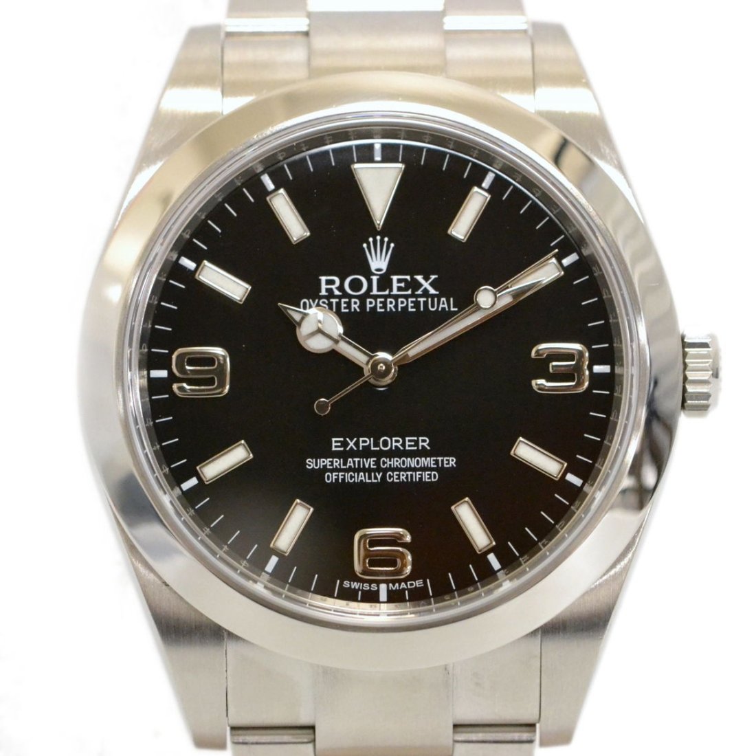 Rolex Explorer I Black Dial 214270 Stainless Steel Automatic Men's Watch: Condition:Pre-ownedBrand / manufacturer : RolexProduct name : Rolex Explorer I Black Dial 214270 Stainless Steel Automatic Men's WatchPart no : 214270Material : SSProduct rank : Second-hand goodsArm A