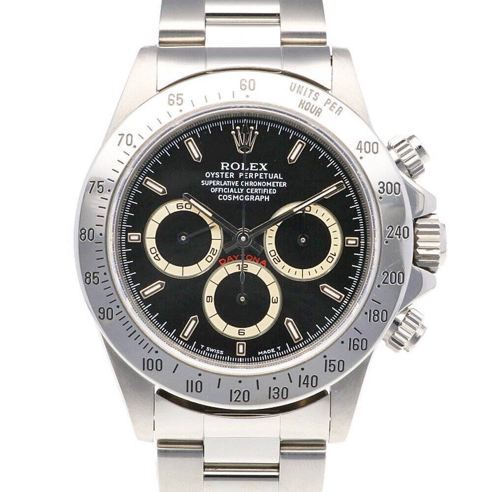 Rolex Cosmograph Daytona 16520 Oyster Perpetual Black Dial Automatic Men's Watch: Condition:Pre-ownedBrand / manufacturer :RolexProduct name : Rolex Cosmograph Daytona 16520 Oyster Perpetual Black Dial Automatic Men's WatchPart no :16520Material :SSProduct rank : Second-hand goodsA