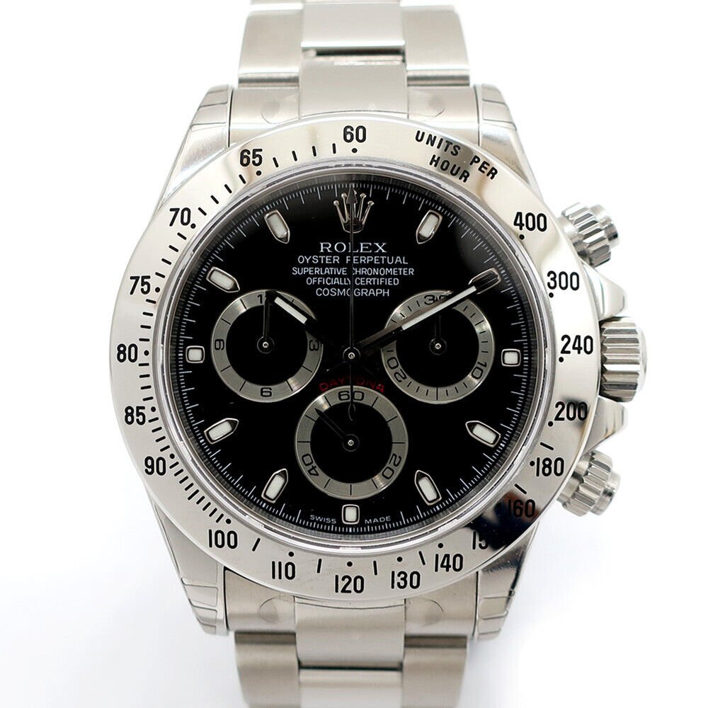 Rolex Cosmograph Daytona 116520 Black Dial Men's Watch: Condition:Pre-ownedBrand / manufacturer : RolexProduct name : Rolex Cosmograph Daytona 116520 Black Dial Men's WatchPart no : 116520Material : SSProduct rank : Second-hand goodsArm Around (Max) : 19 c