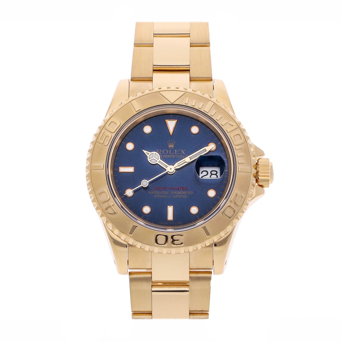 Rolex Yacht-Master Automatic 40mm Yellow Gold Mens Oyster Bracelet Watch 16628: Condition:Pre-ownedBrand:RolexMovement:AutomaticCase Size:40mmHour Markers:Dot/indexWatch Shape:RoundCaseback:SolidFeatures:DateGender:MenBand Material:Yellow goldBand Color:Yellow goldBuckle Type:Fol
