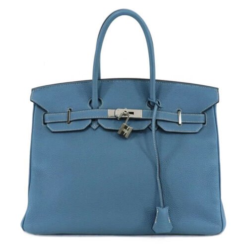 HERMES Birkin 35 Togo Blue Jean Silver Hardware Good Condition Women's Handbag: Condition:Pre-ownedBrand / manufacturer : HERMESProduct name : HERMES Birkin 35 Togo Blue Jean Silver Hardware Good Condition Women's HandbagMaterial : TogoProduct rank : Second-hand goodsSize : 25.0