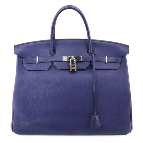 HERMES Birkin 40 Togo Blue Ankle Silver Metal Fittings Women's Handbag: Brand / manufacturer : HERMESProduct name : HERMES Birkin 40 Togo Blue Ankle Silver Metal Fittings Women's HandbagMaterial : TogoProduct rank : Second-hand goodsSize : 30.0 cm Ã— 40.0 cm Ã— 20.0