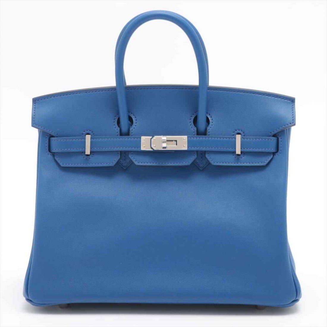 HERMES Birkin 25 Vaux Swift Blue France Silver Hardware Women's Handbag: Condition:Pre-ownedBrand / manufacturer : HERMESProduct name : HERMES Birkin 25 Vaux Swift Blue France Silver Hardware Women's HandbagMaterial : Vaux SwiftProduct rank : Second-hand goodsSize : 25 cm