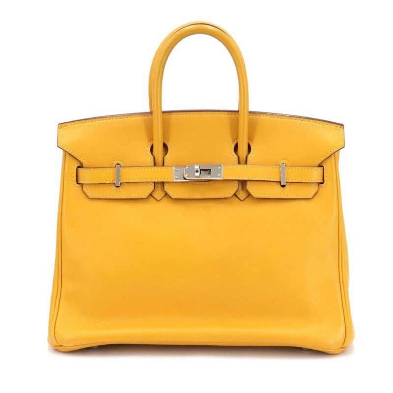 HERMES Birkin 25 Vaux Swift Leather Soleil Silver Hardware Women's Handbag: Condition:Pre-ownedBrand / manufacturer : HERMESProduct name : HERMES Birkin 25 Vaux Swift Leather Soleil Silver Hardware Women's HandbagMaterial : Vaux SwiftProduct rank : Second-hand goodsSize : 25