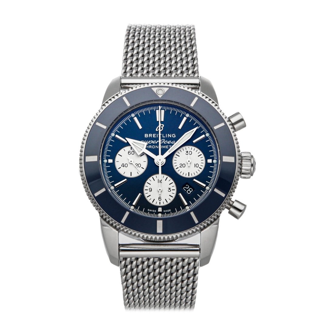 Breitling Superocean Heritage B01 Chrono Auto 44mm Steel Men Watch AB0162161C1A1: Condition:Pre-ownedBrand:BreitlingMovement:AutomaticCase Size:44mmHour Markers:IndexWatch Shape:RoundCaseback:ExhibitionFeatures:Chronograph, dateGender:MenBand Material:Stainless steelBand Color:Silv