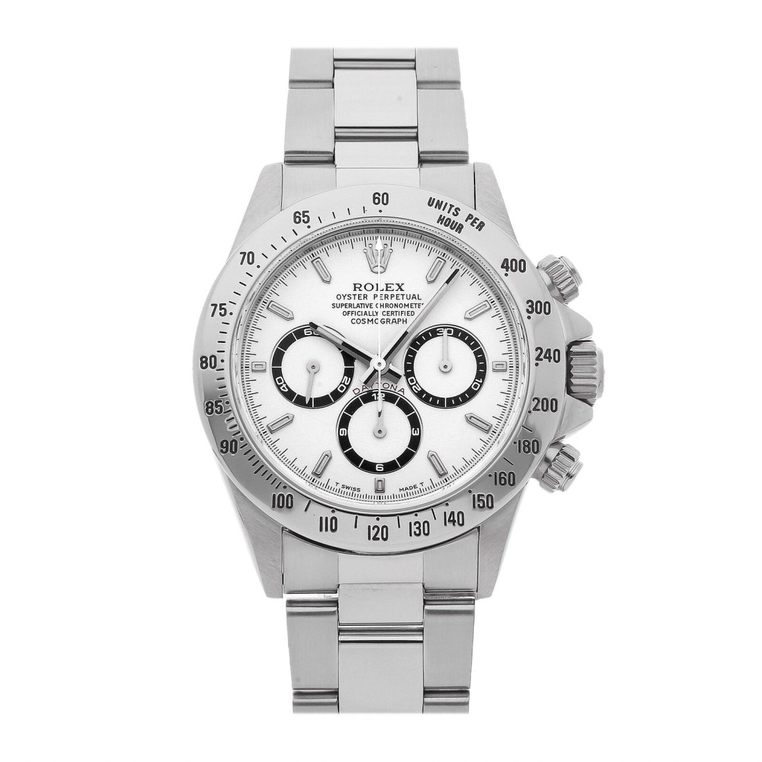 Rolex Daytona Cosmograph Automatic 40mm Steel Mens Oyster Bracelet Watch 16520: Condition:Pre-ownedBrand:RolexMovement:Mechanical (Automatic)Case Size:40mmHour Markers:IndexWatch Shape:RoundCaseback:SolidFeatures:Chronograph, TachymeterGender:MenBand Material:Stainless SteelBand