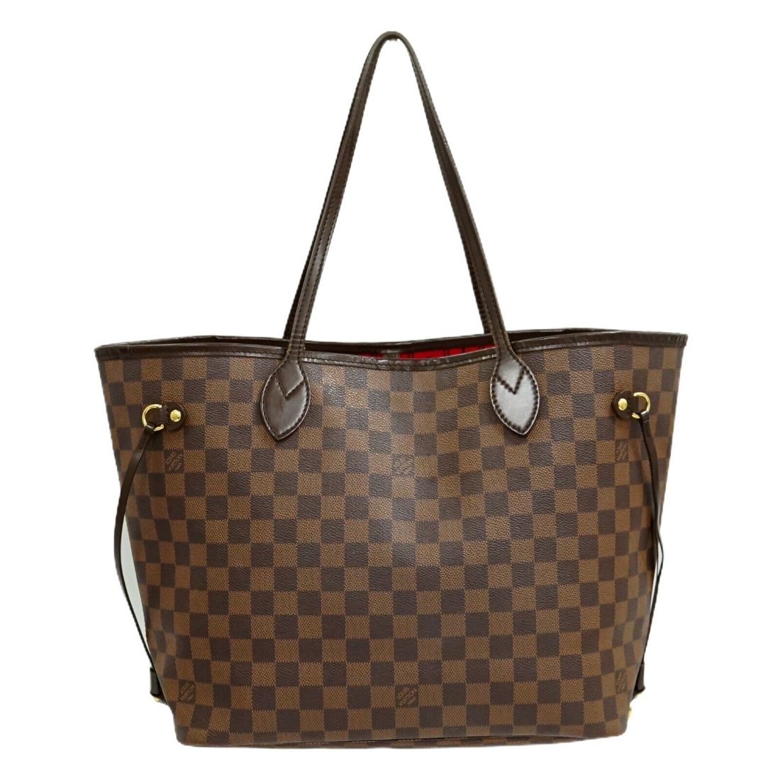 Louis Vuitton Neverfull MM N41358 Damier Ebene Canvas Tote Bag Purse Brown: Condition:Pre-ownedBrand: Louis VuittonStyle Name: Neverfull MMStyle Number: N41358Color: Brown, Gold hardwareMaterial: Damier Canvas, LeatherLining: CanvasSize in cm: W 31-46 x H 28 x D 15 cmSize in 