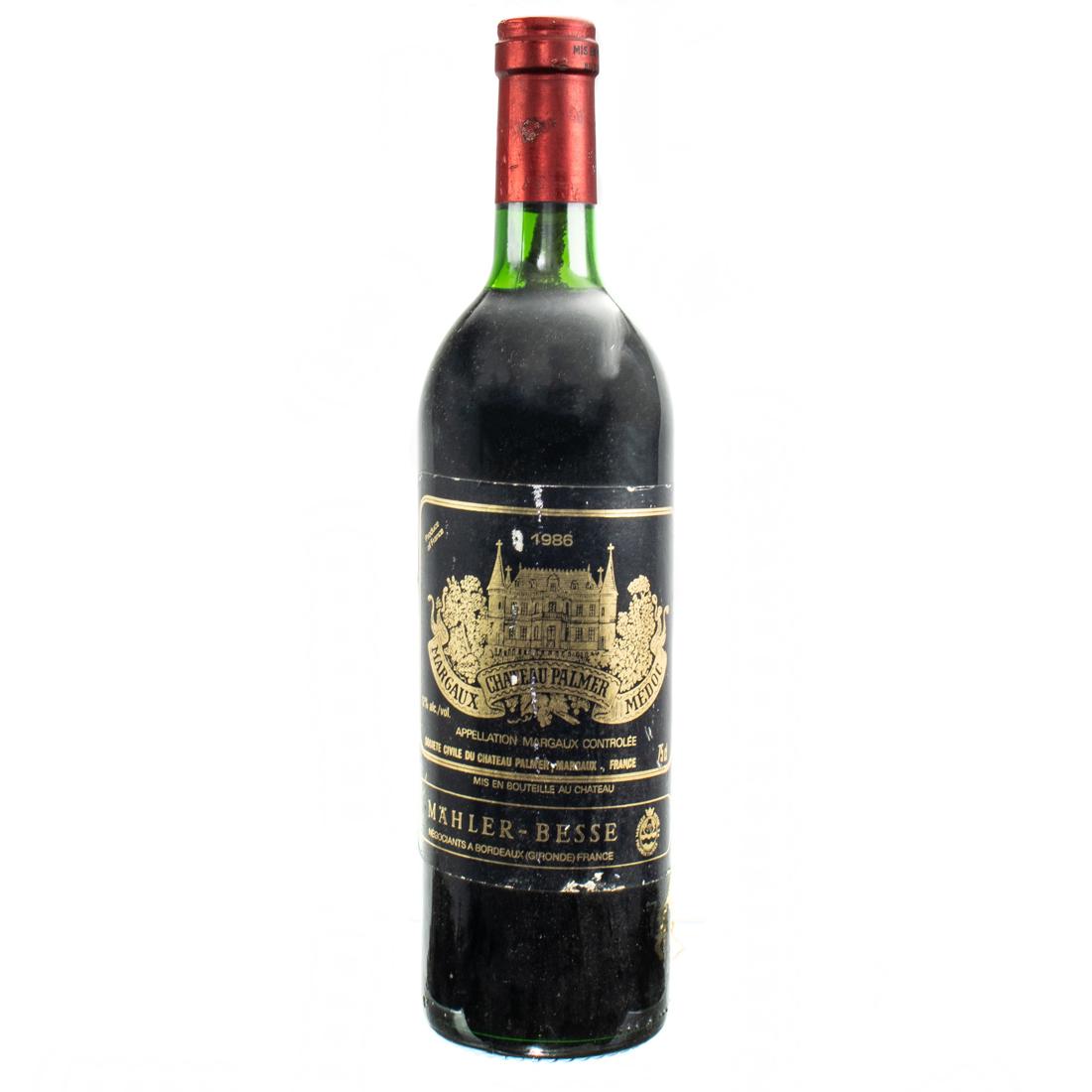 1986 Chateau Palmer Margaux Bordeaux Red 750ml: 1986 Chateau Palmer Margaux Bordeaux Red 750ml 93WA "Smooth and succulent, with attractive earth, tobacco and cassis aromas and flavors. Despite its intensity and concentration, it never loses it