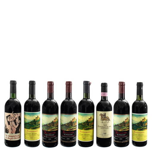 (8) Bottles Mixed Lot Chianti Tuscany Italy 750ml