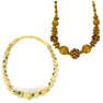 LOT: Assorted Vintage1950s 1960s Carved and Wood Choker Necklaces