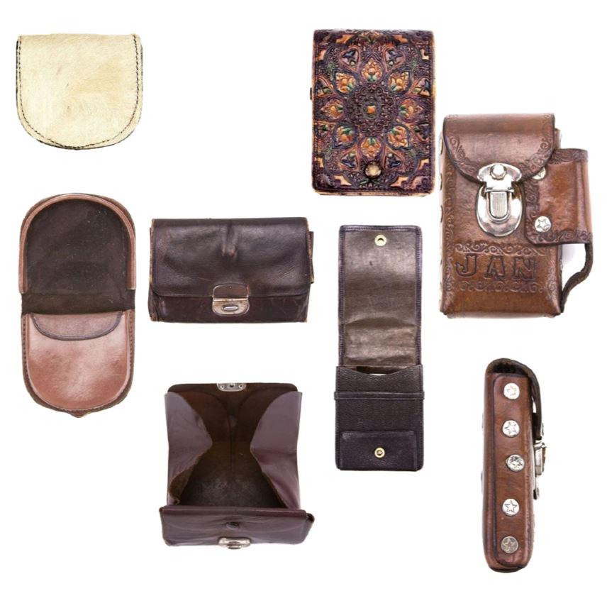 LOT:  DESIGN INSPIRATION ALERT! Vintage 1960s 1970s Hippie Small Accessories Wallets Coin Purses (1 of 11)