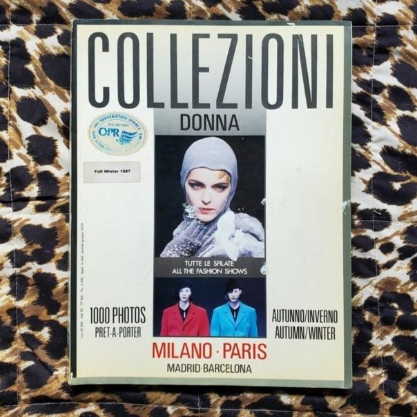 Rare COLLEZIONI DONNA Pret-a-Porter Fall-Winter 1987 Intl Fashion Runway Photo Catalo (Reserve $80) (1 of 10)