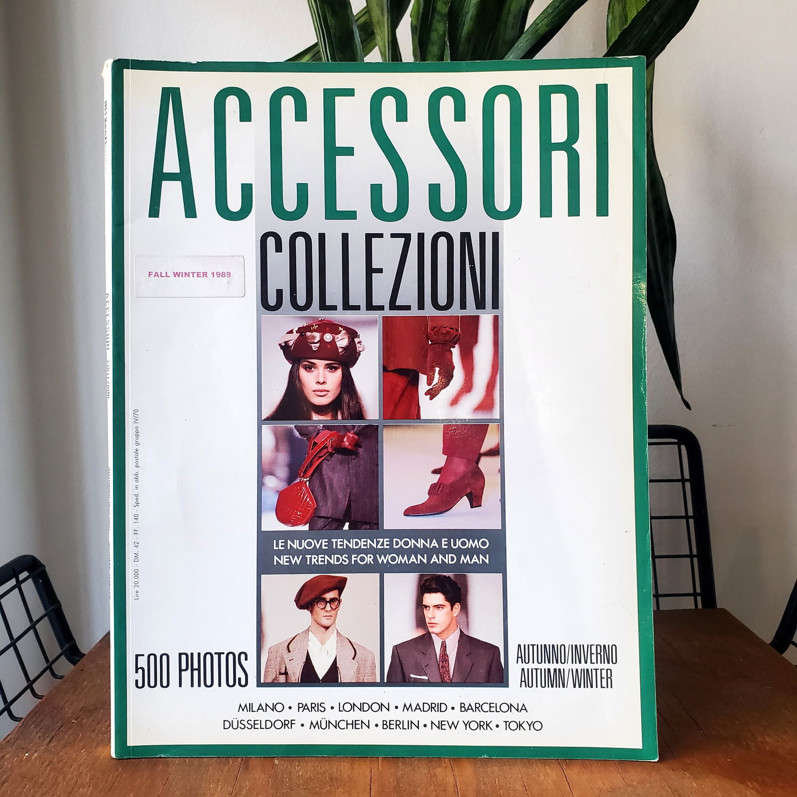 Rare ACCESSORI COLLEZIONI: Autumn-Winter 1989 Fashion Accessory Runway Photo Catalog (Reserve $60) (1 of 10)