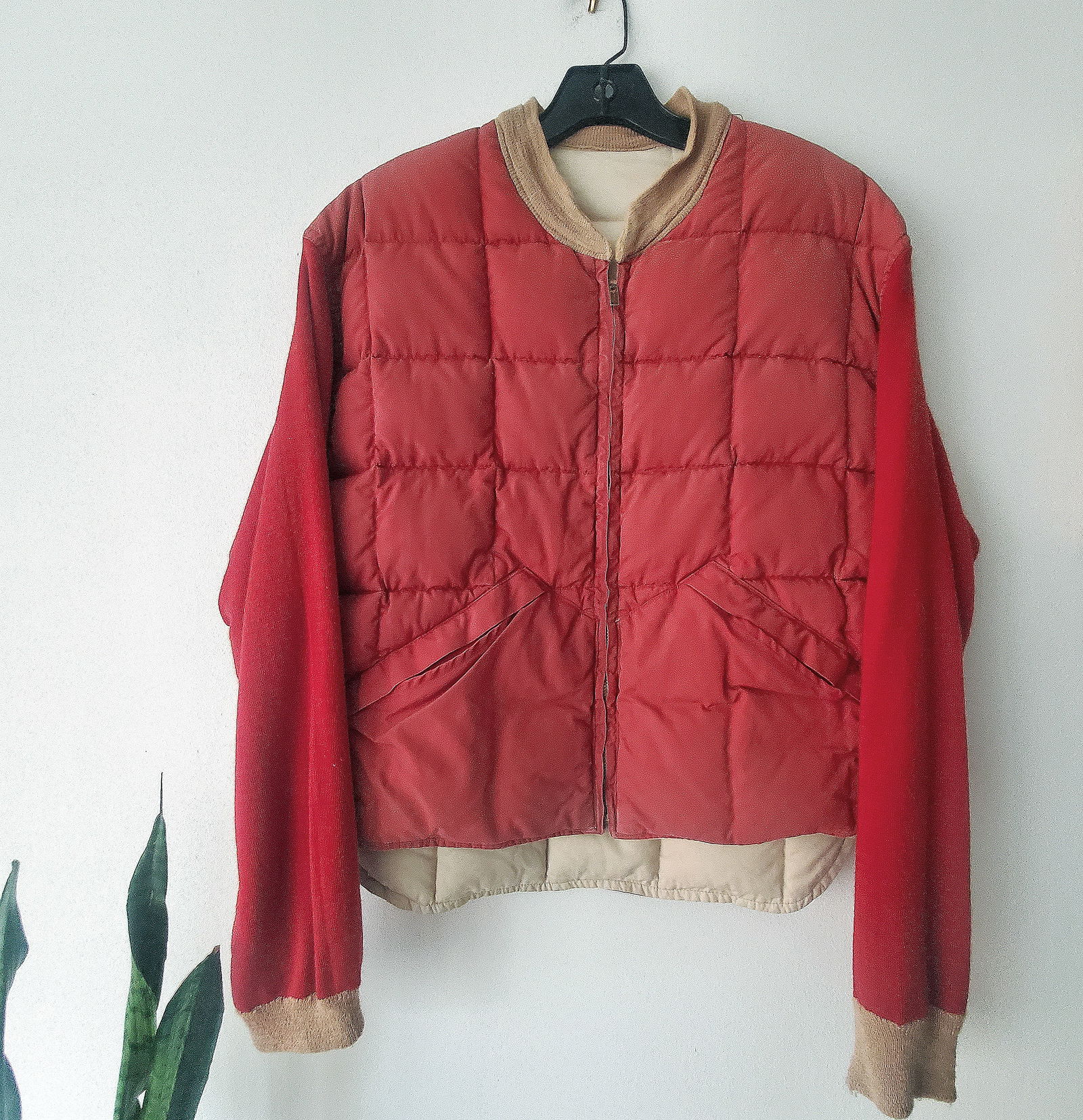 FANTASTIC RARE 1940s 1950s REVERSIBLE Quilted Down Hunter's Puffer Jacket (Reserve $100) (1 of 13)