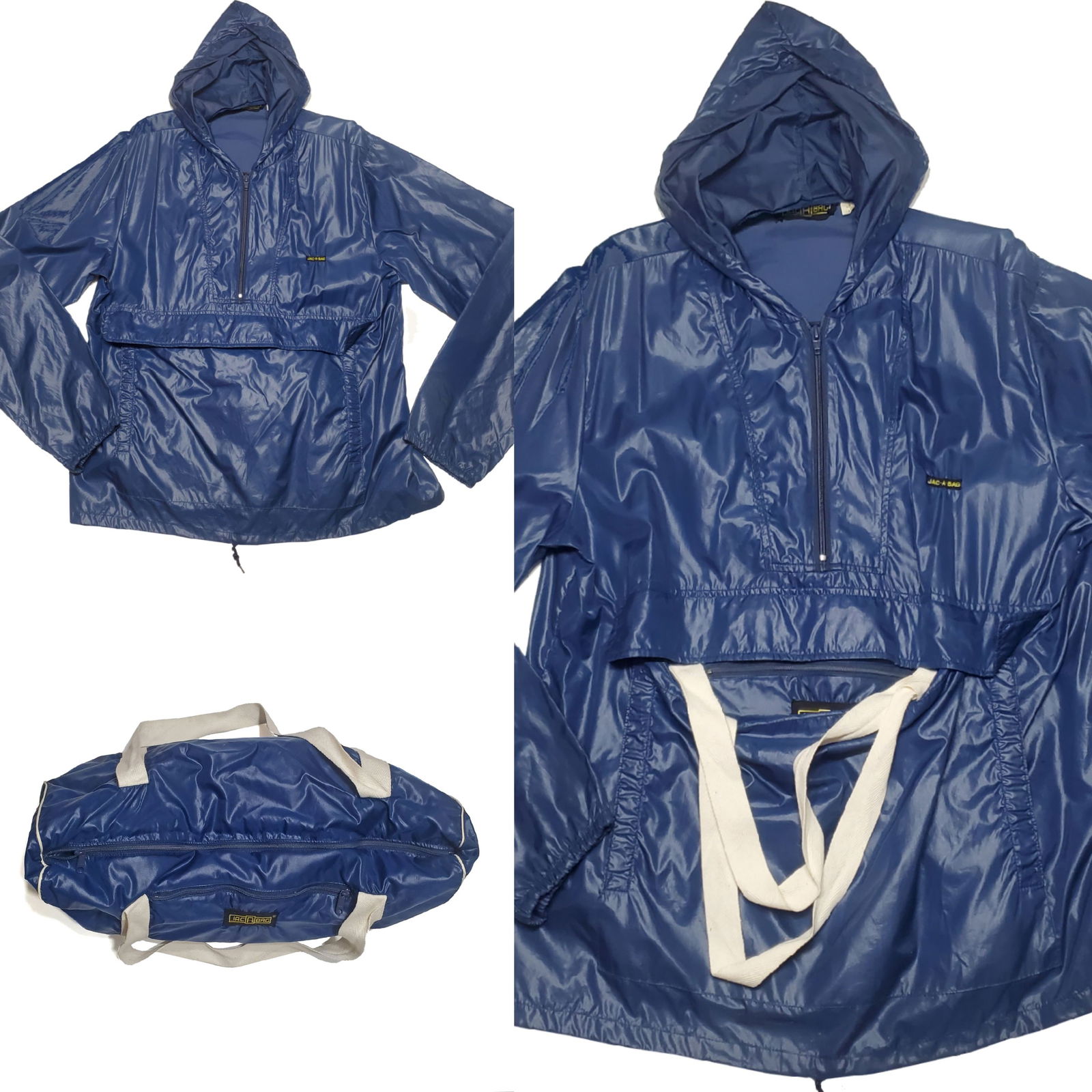 RARE Vintage 1970s-80s JAC-A-BAG Novelty Convertible Jacket to Backpack (Reserve $50) (1 of 8)