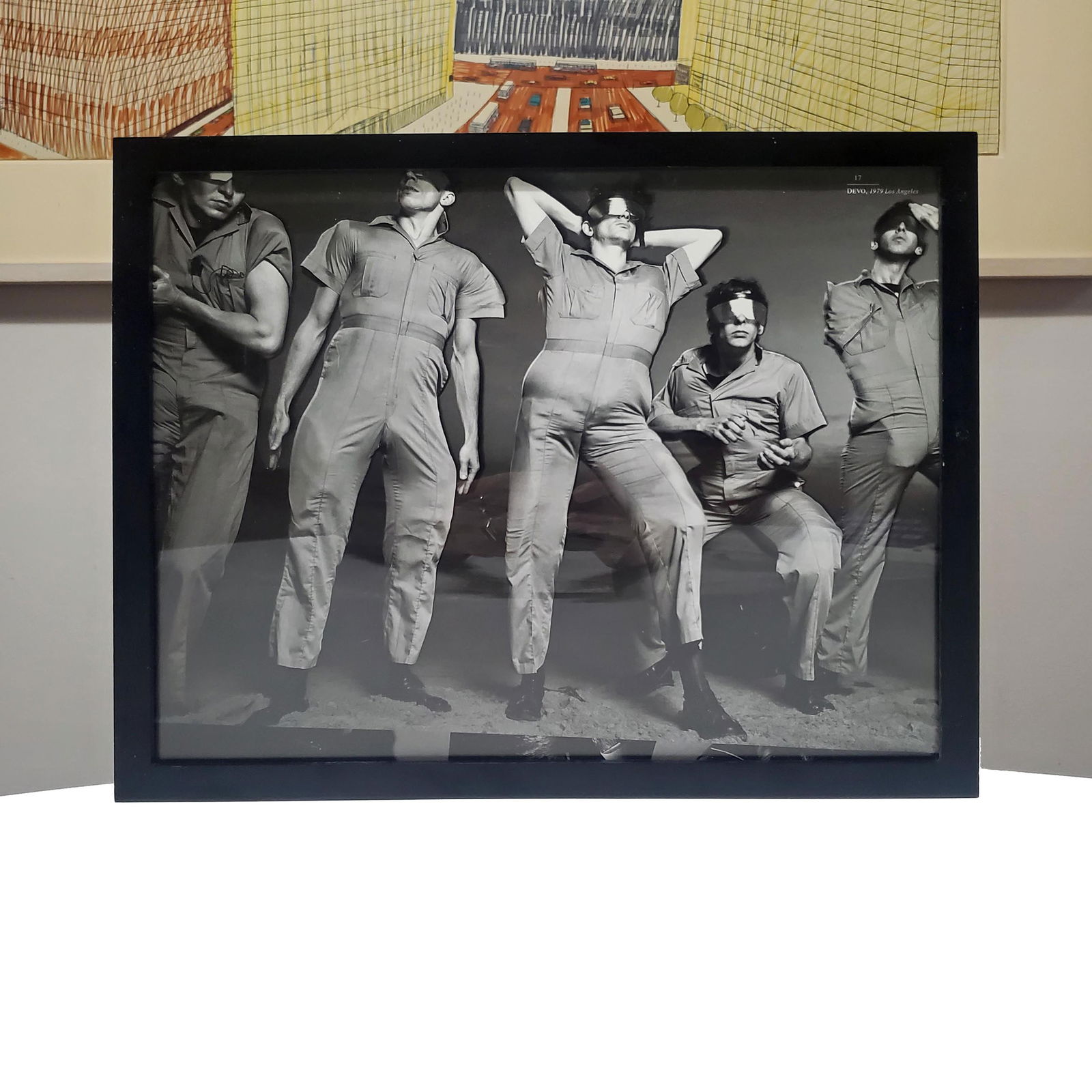 Framed Vintage 'DEVO' 1979 Out-of-Print Book 11x14 Photo Print (Reserve $30) (1 of 1)