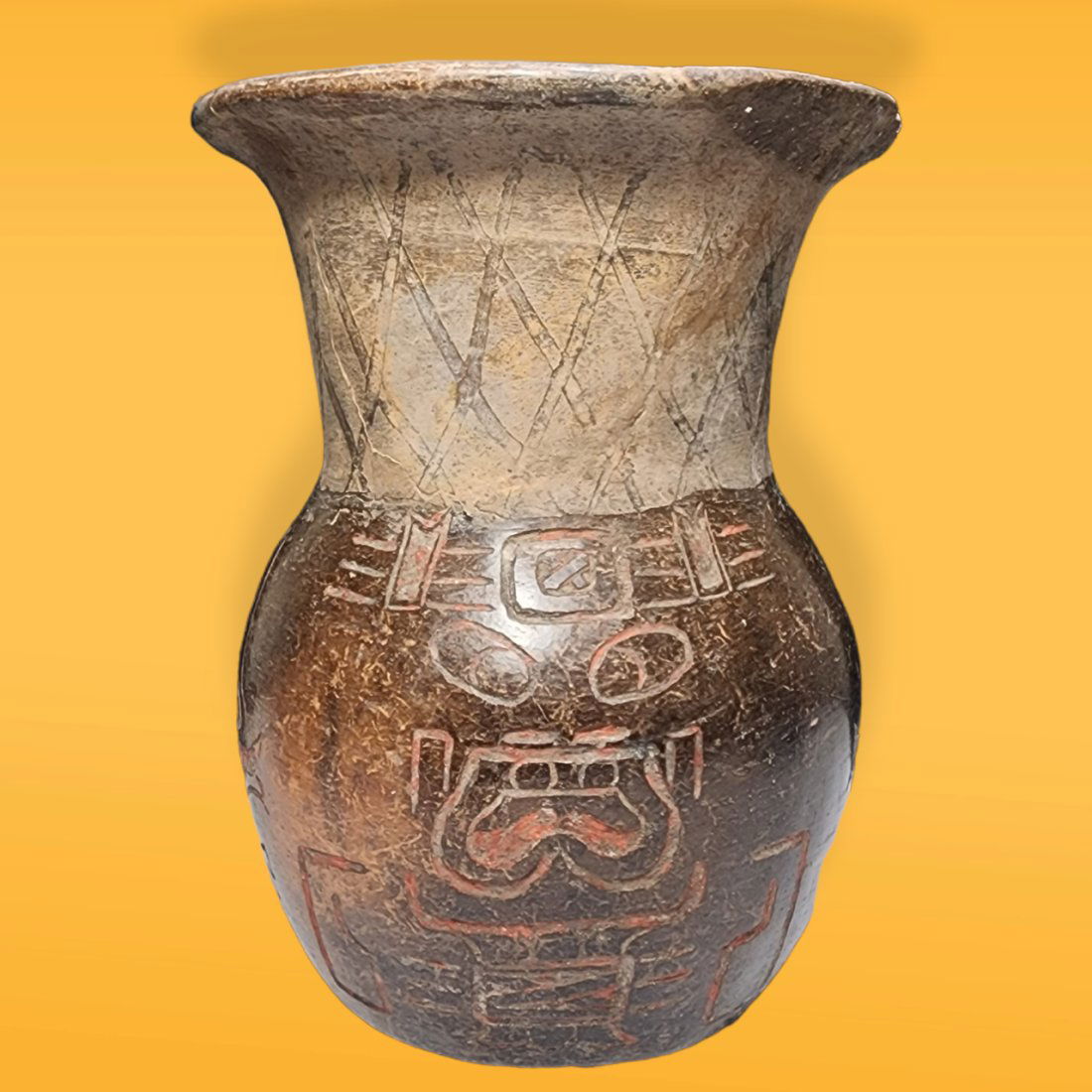 Pre-Columbian Olmec Style Pottery Vessel (1 of 5)