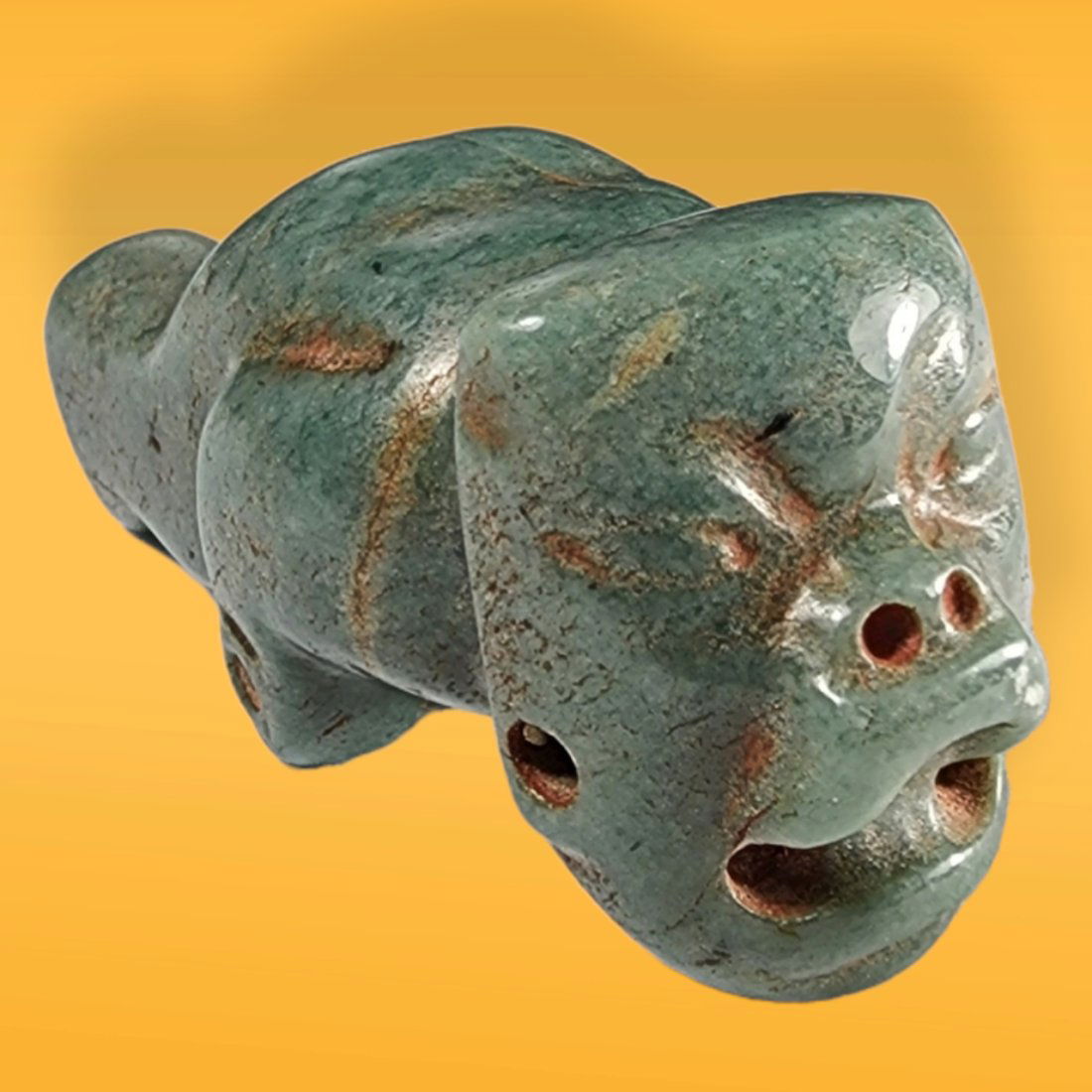 Pre-Columbian Olmec Style Jade Figure (1 of 7)