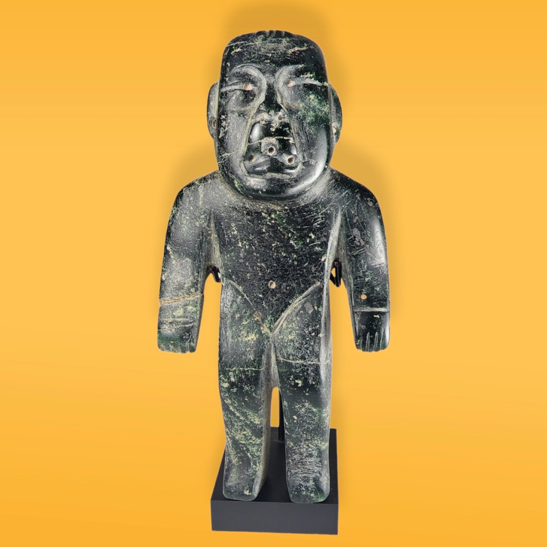 Pre-Columbian Olmec Style Serpentine Figure (1 of 6)