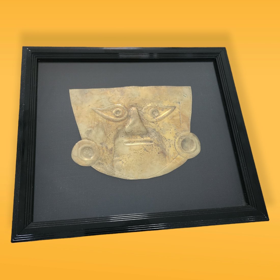 Pre-Columbian Lambayeque/Sican Style Gold Mask (1 of 3)