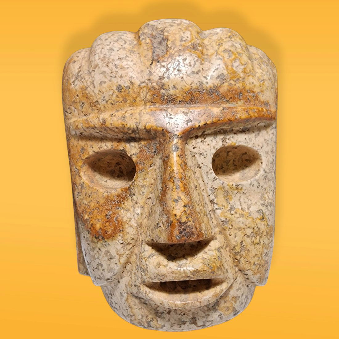 Pre-Columbian Chontal Style Stone Mask (1 of 4)