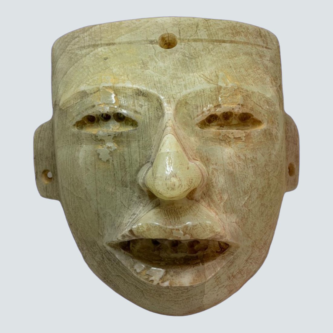 Pre-Columbian Teotihuacan Style Tecali Mask (1 of 4)