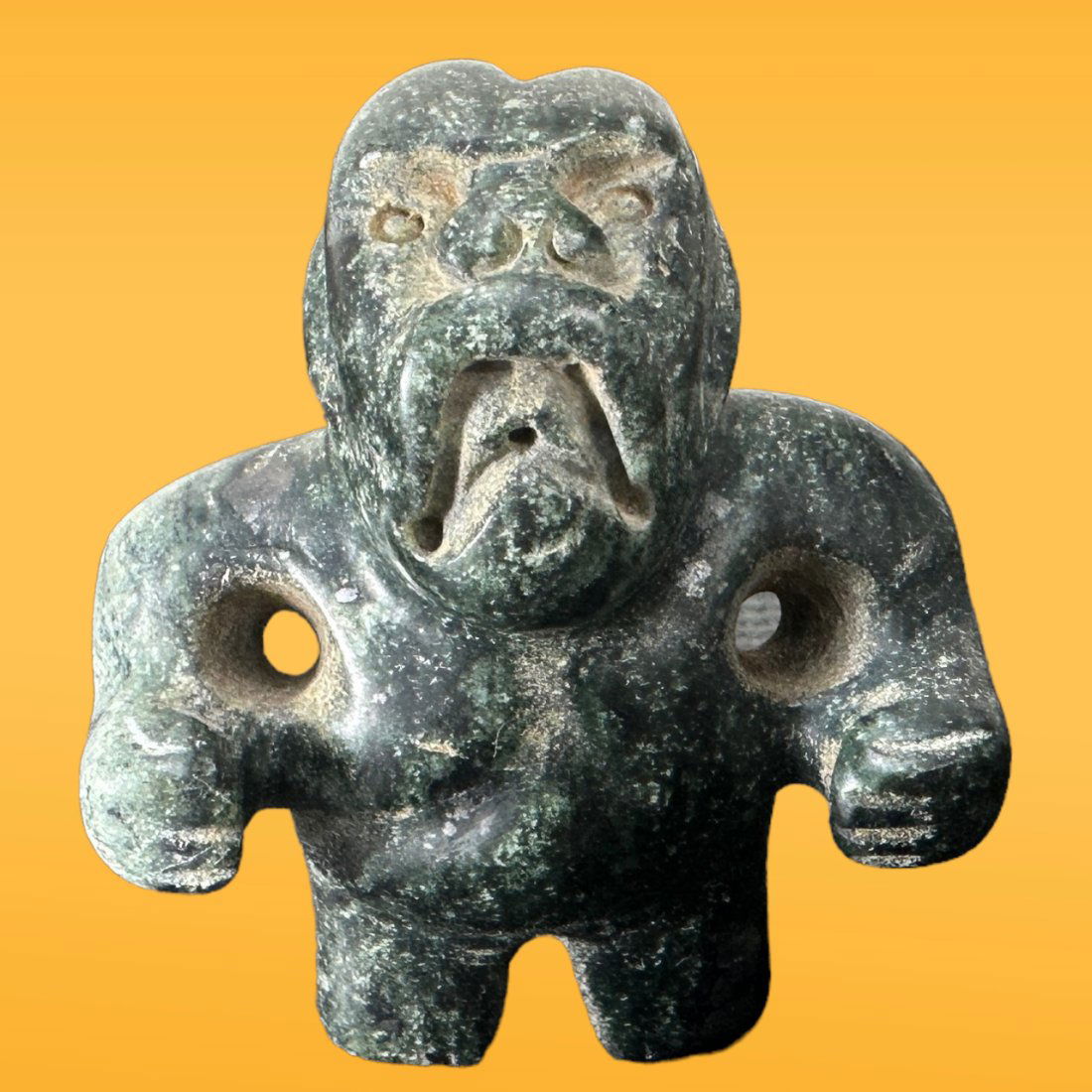 Pre-Columbian Olmec Style Stone Figure (1 of 4)