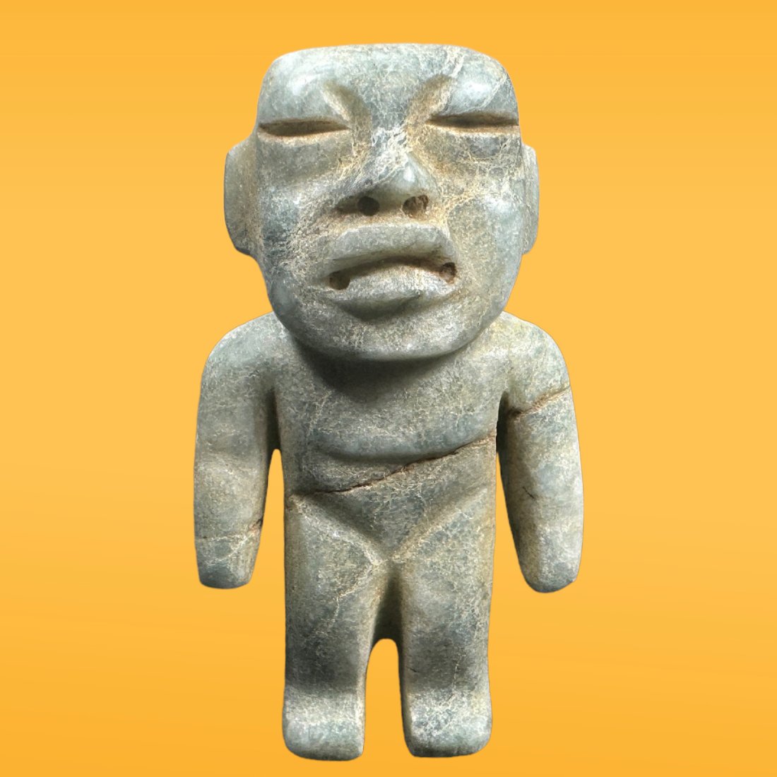 Pre-Columbian Olmec Style Jade Figure (1 of 4)
