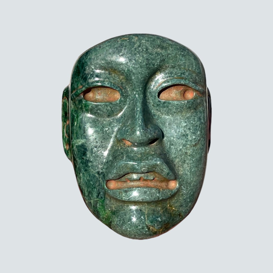 Pre-Columbian Olmec Style Jade mask (1 of 5)