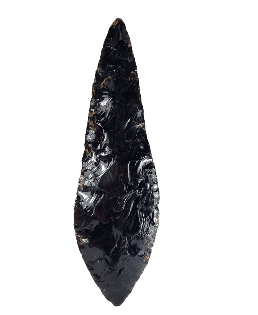 Pre-Columbian Aztec onsidian blade (1 of 2)