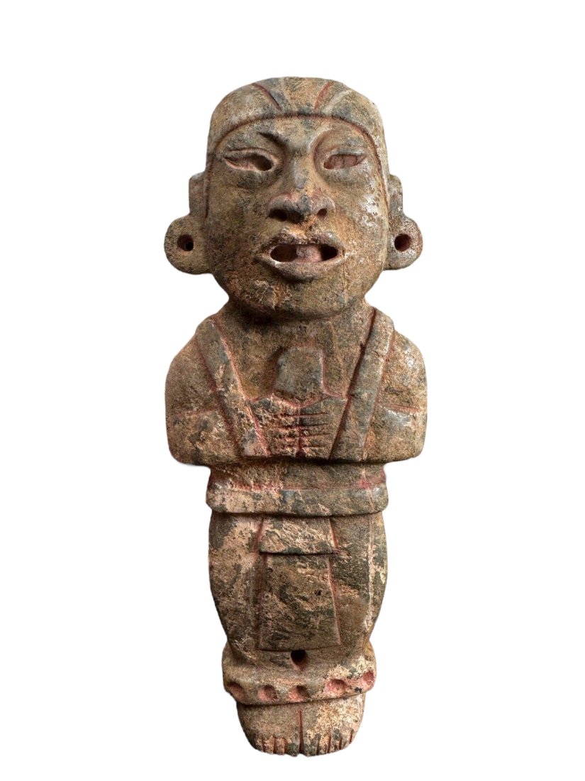 Pre-Columbian Mayan Green stone figure (1 of 2)