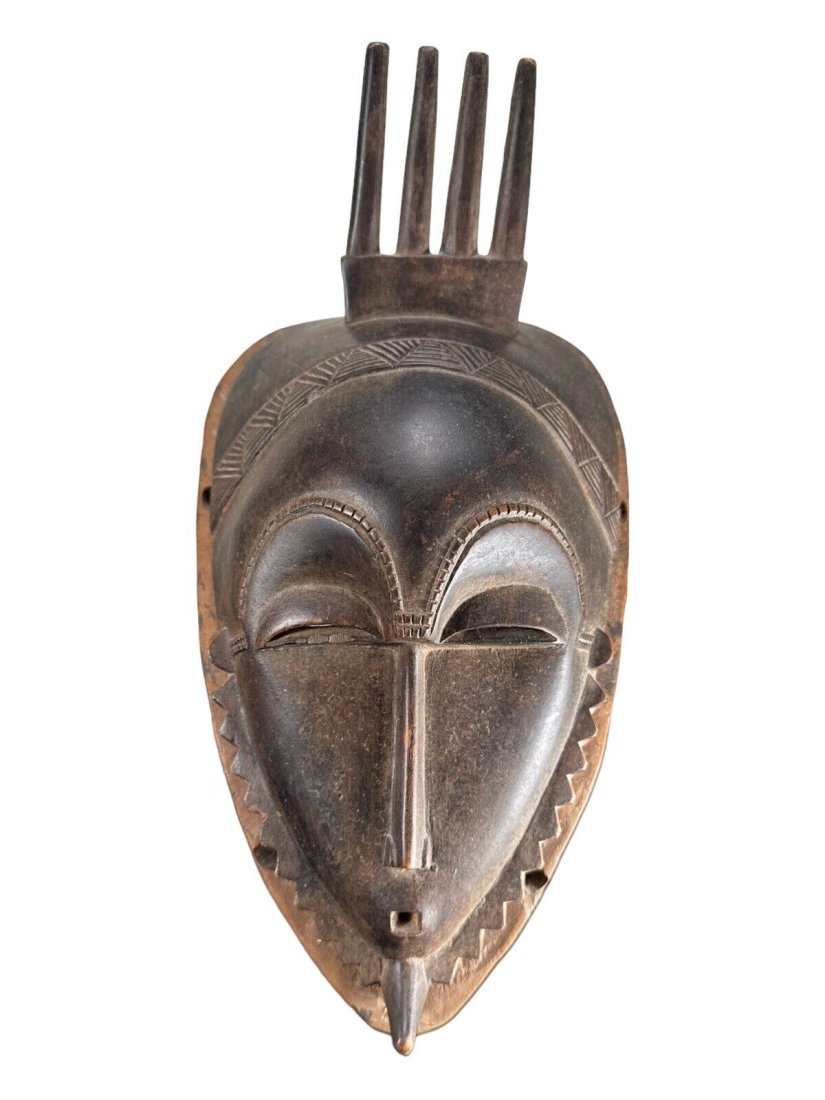 Antique African Yaure Wood Mask (1 of 5)