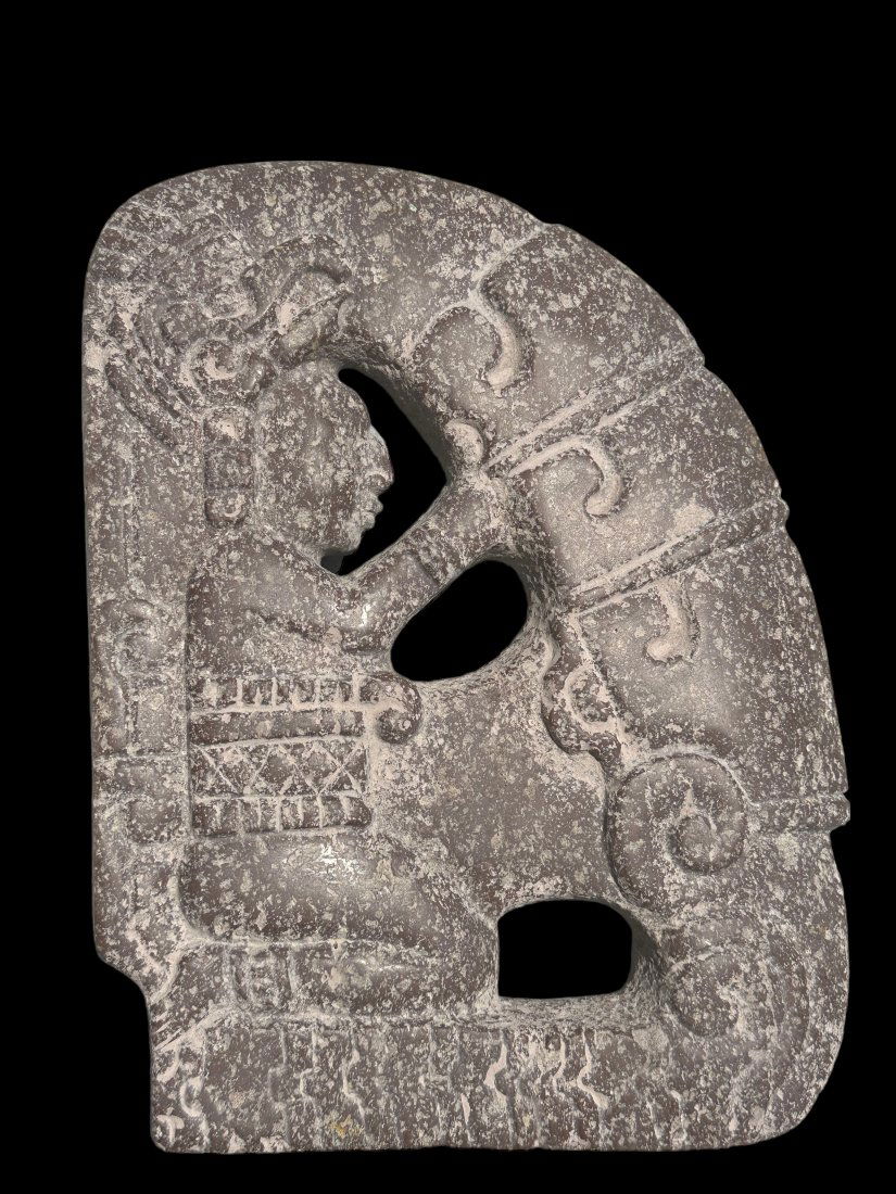 Pre-Columbian Mayan stone hacha (1 of 2)