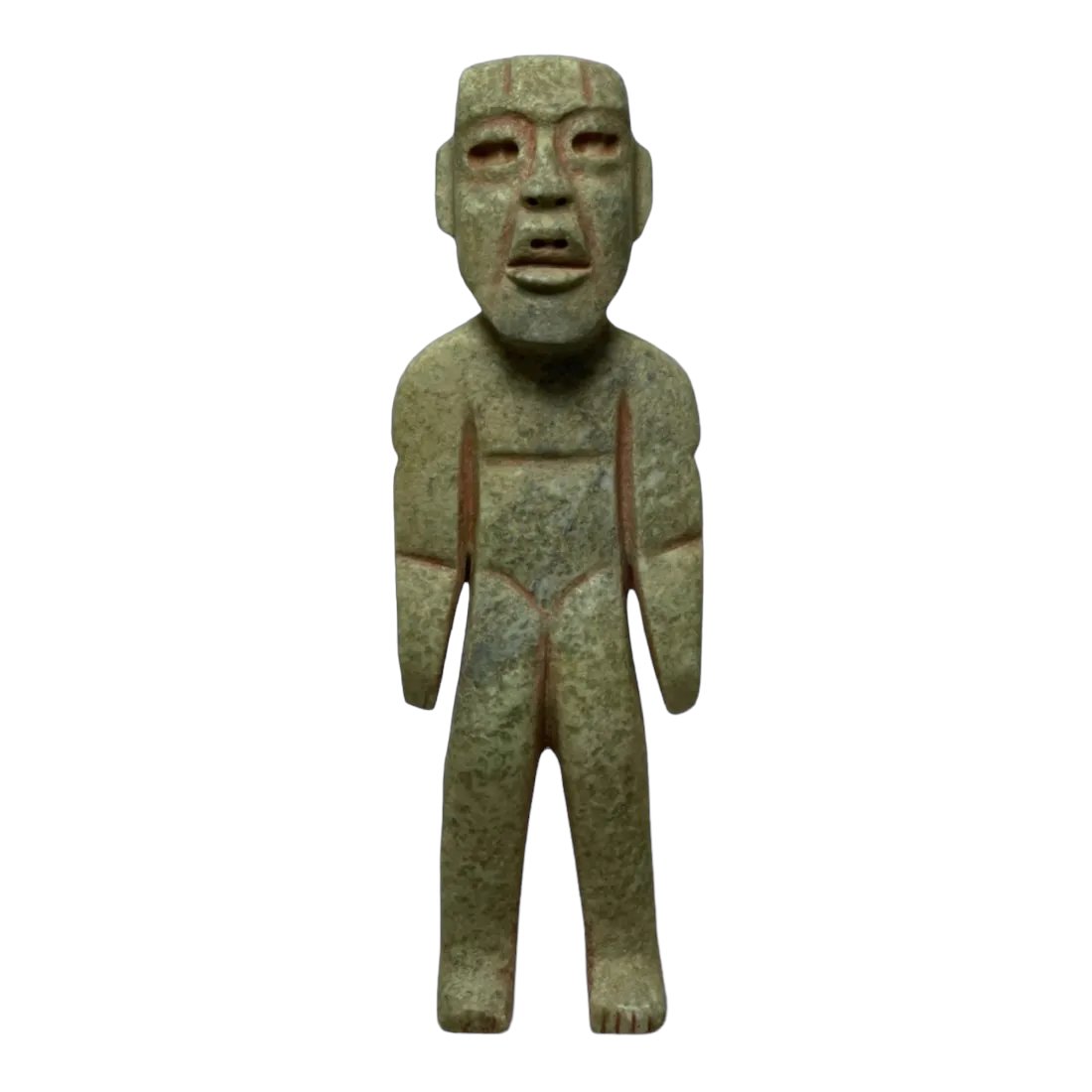 Pre-columbian olmec green stone figure (1 of 2)