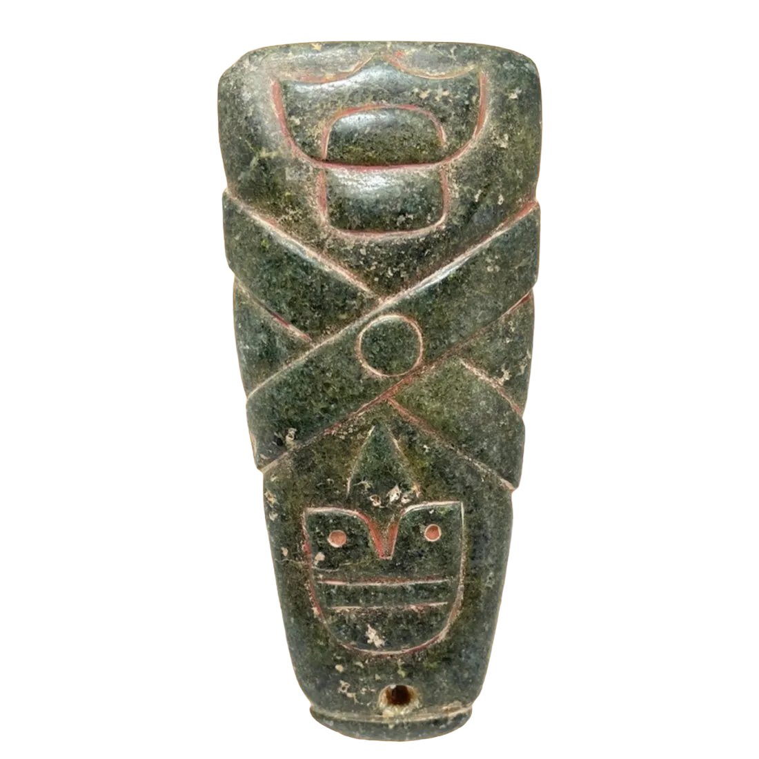 Pre-columbian Olmec jade celt (1 of 2)