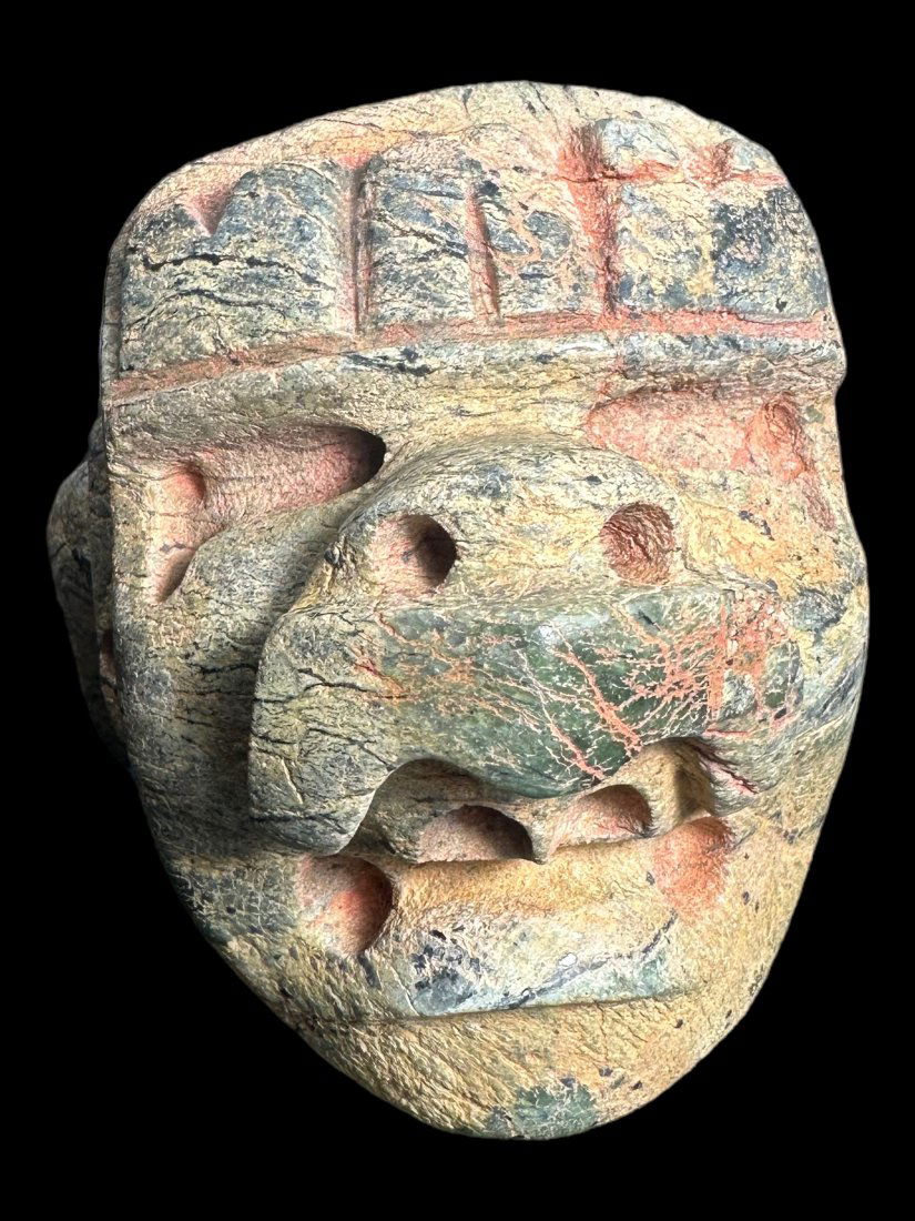 Pre-columbian Olmec green stone figure (1 of 5)