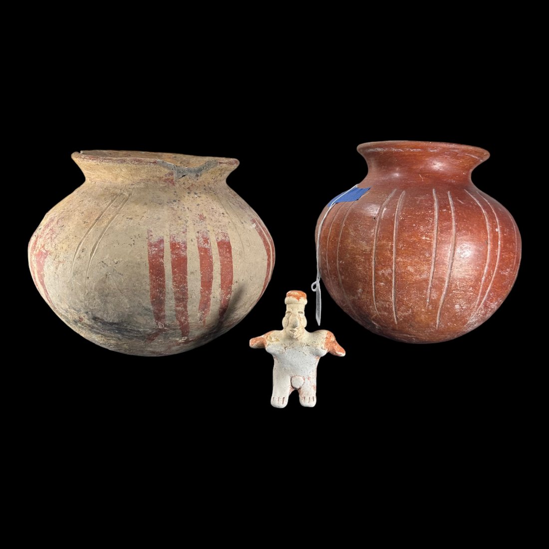 3 Pre-Columbian West Mexican pottery pieces (1 of 8)