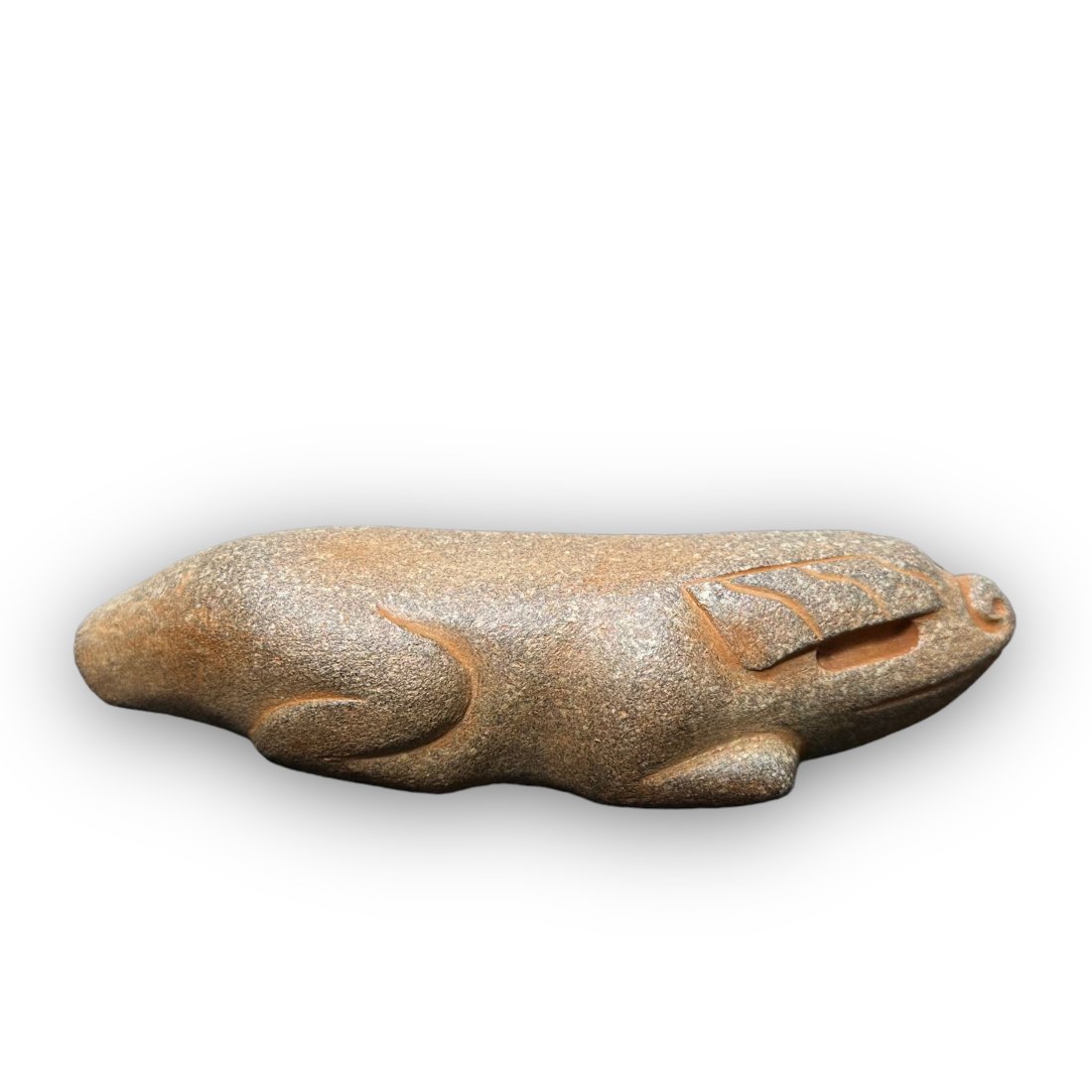 Pre-Columbian Olmec green stone dragon (1 of 3)